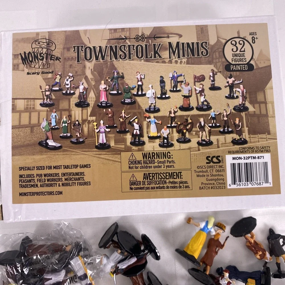 Monster Townsfolk Mini Fantasy Figures Set- 1